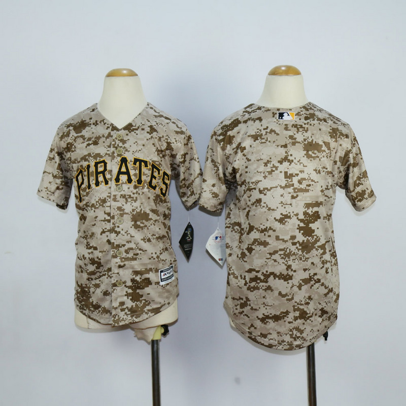 Youth Pittsburgh Pirates Blank Camo MLB Jerseys